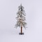 L & L Gerson 3 ft. Slim Incandescent 50 ct Flocked Alpine Christmas Tree 2496380 - alternate 2